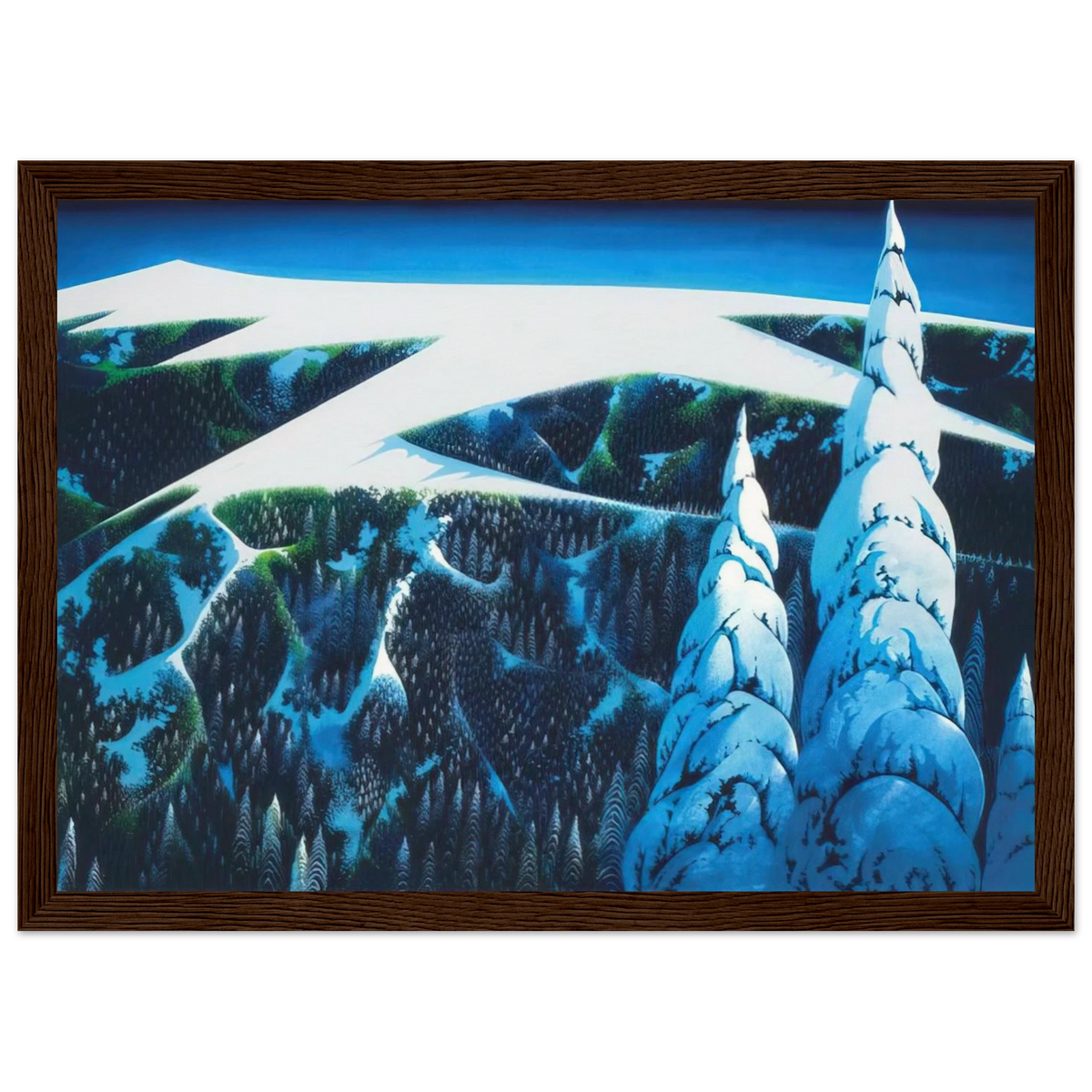 Sangre De Cristo Range Framed Poster | Eyvind Earle Framed Prints Wall Art | Eyvind Earle Prints