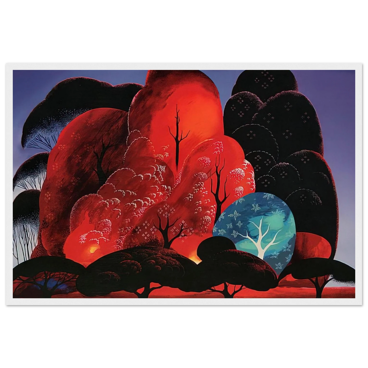 Blazing Glory Framed Poster | Eyvind Earle Framed Prints Wall Art | Eyvind Earle Prints