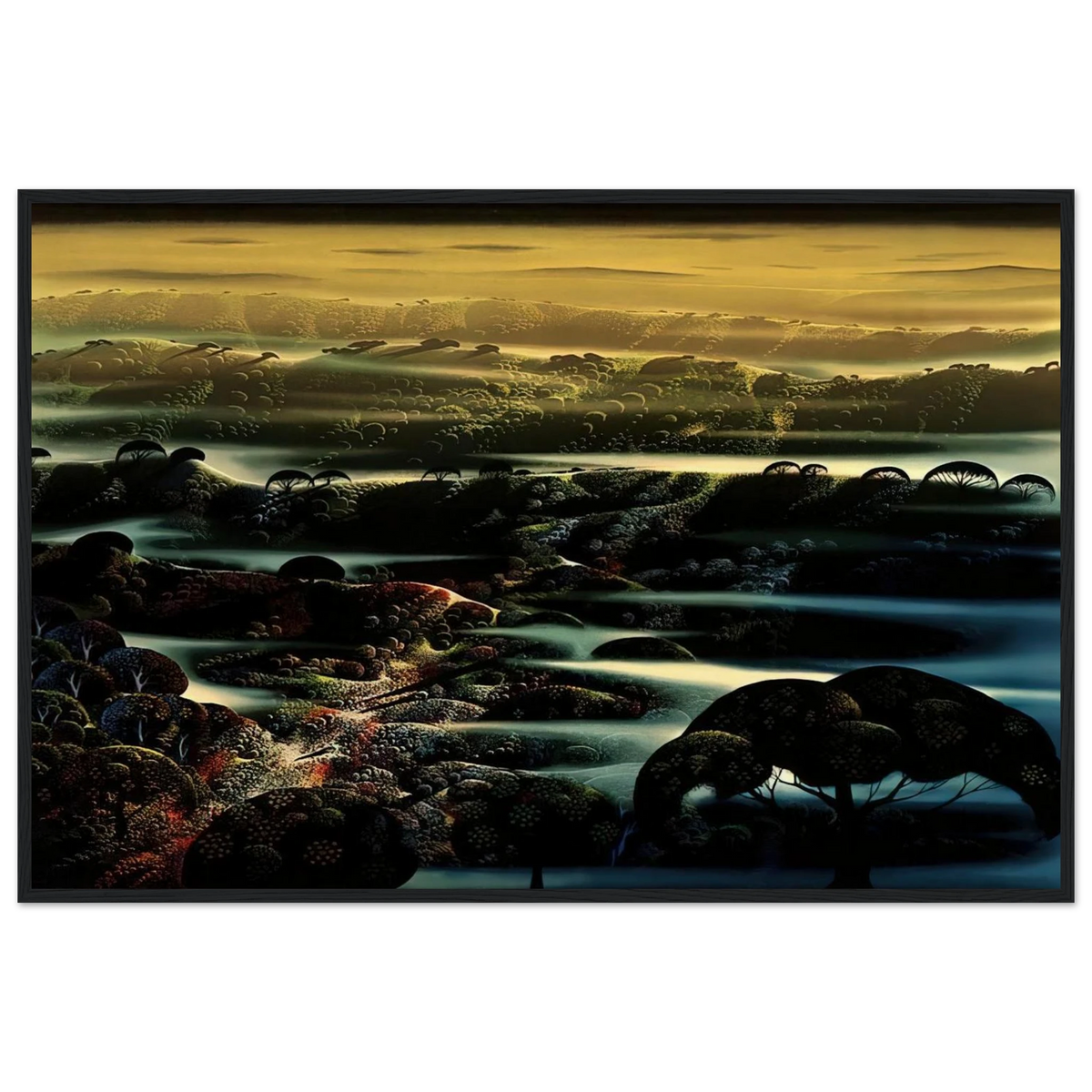 The Valley's Wild Framed Poster | Eyvind Earle Framed Prints Wall Art | Eyvind Earle Prints