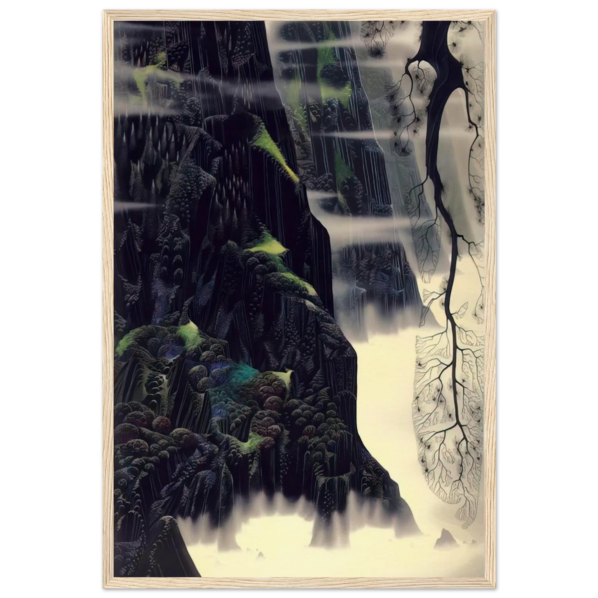 Gray Dawn Framed Poster | Eyvind Earle Framed Prints Wall Art | Eyvind Earle Prints