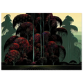Crimson Autumn Poster | Eyvind Earle Poster | Eyvind Earle Prints