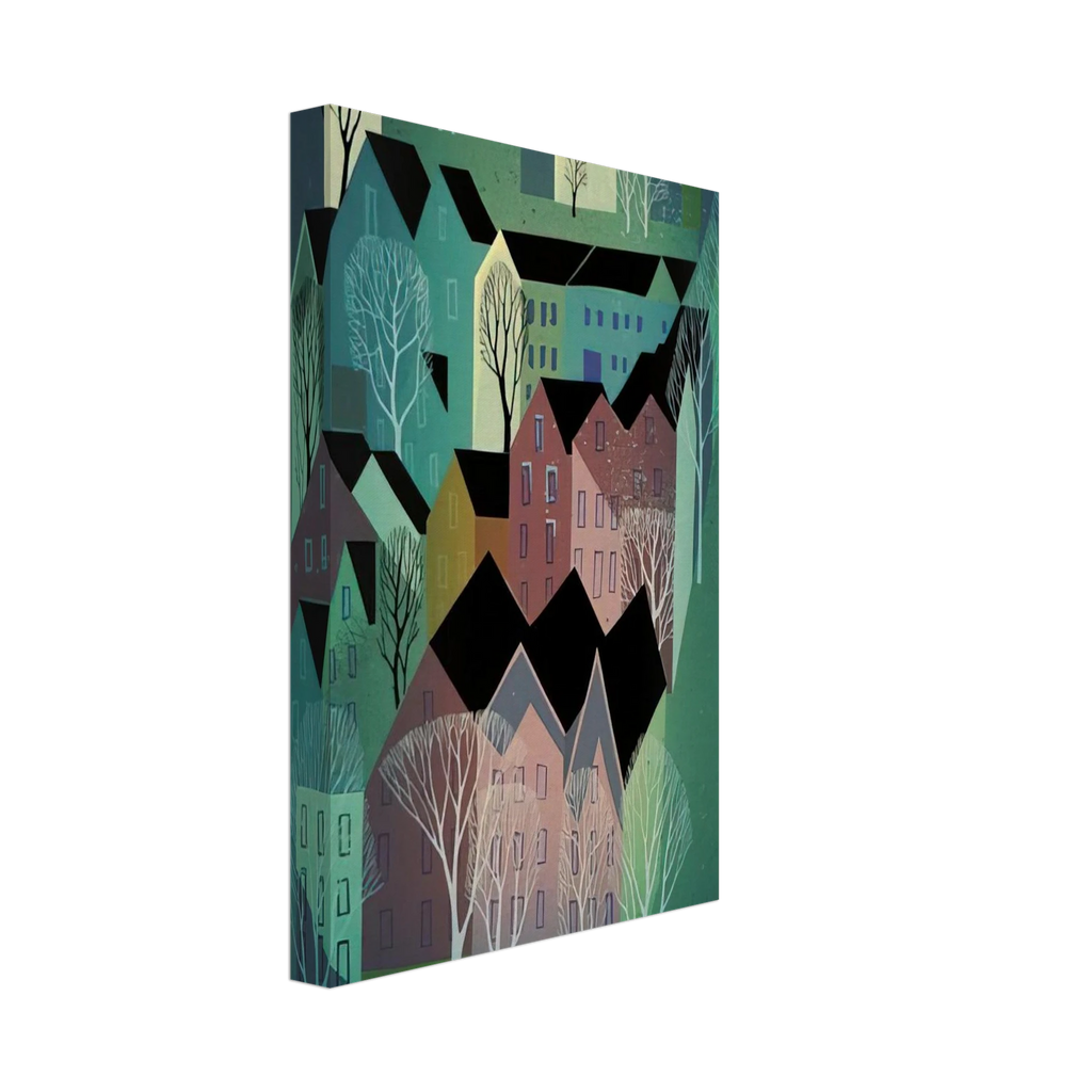 Village Canvas | Eyvind Earle Canvas | Eyvind Earle Prints