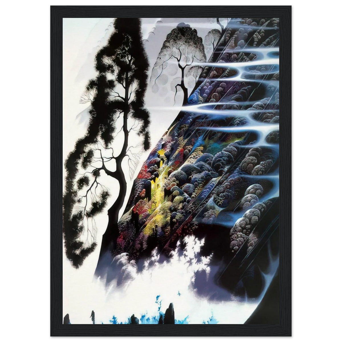 Radient Splendor Framed Poster | Eyvind Earle Framed Prints Wall Art | Eyvind Earle Prints
