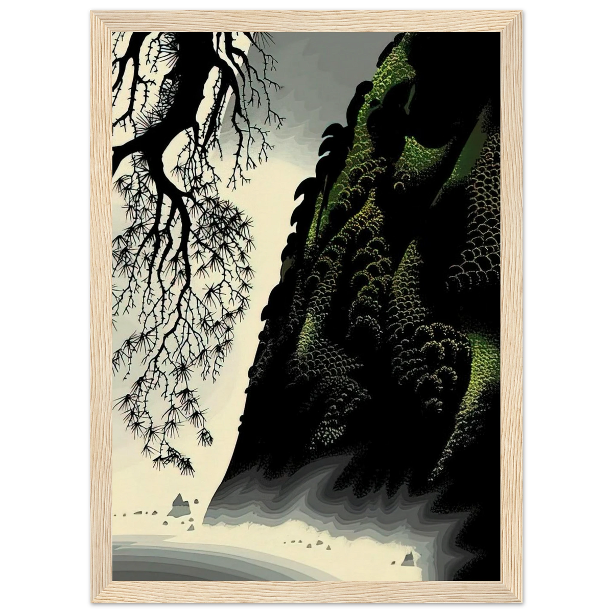 Little Big Sur Framed Poster | Eyvind Earle Framed Prints Wall Art | Eyvind Earle Prints