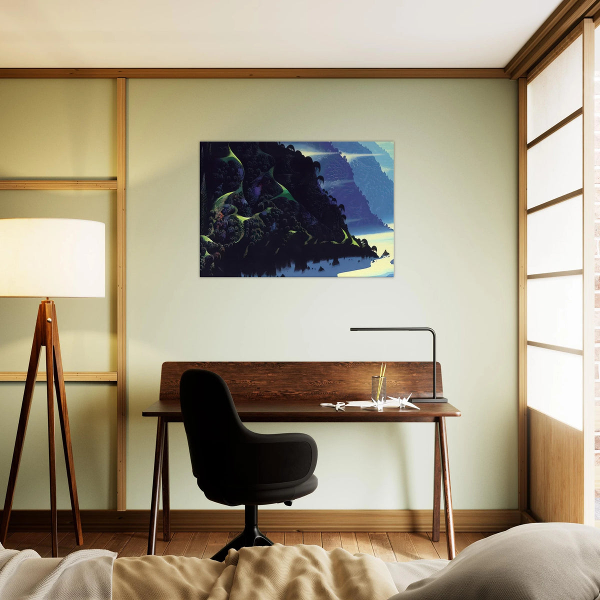 Blue Coastline Canvas | Eyvind Earle Canvas | Eyvind Earle Prints