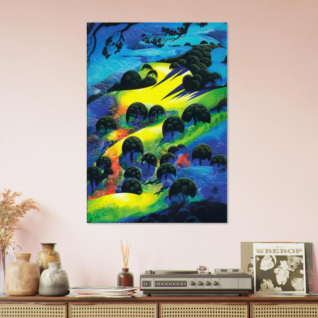 Fading Sunset Flame Canvas | Eyvind Earle Canvas | Eyvind Earle Prints