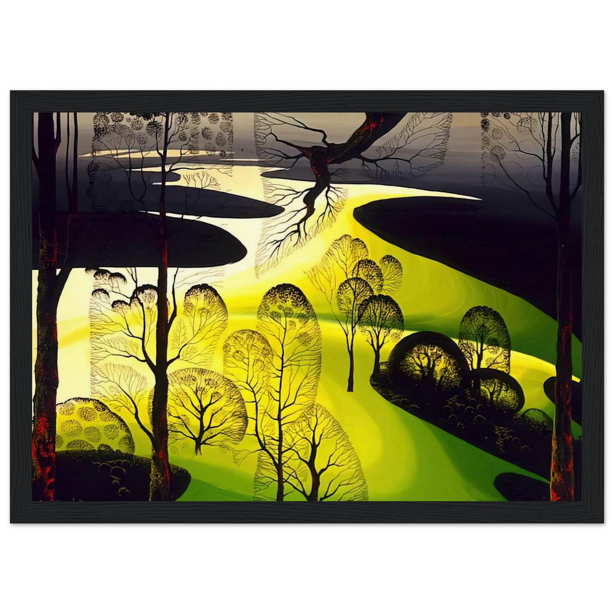 Early Spring Framed Poster | Eyvind Earle Framed Prints Wall Art | Eyvind Earle Prints