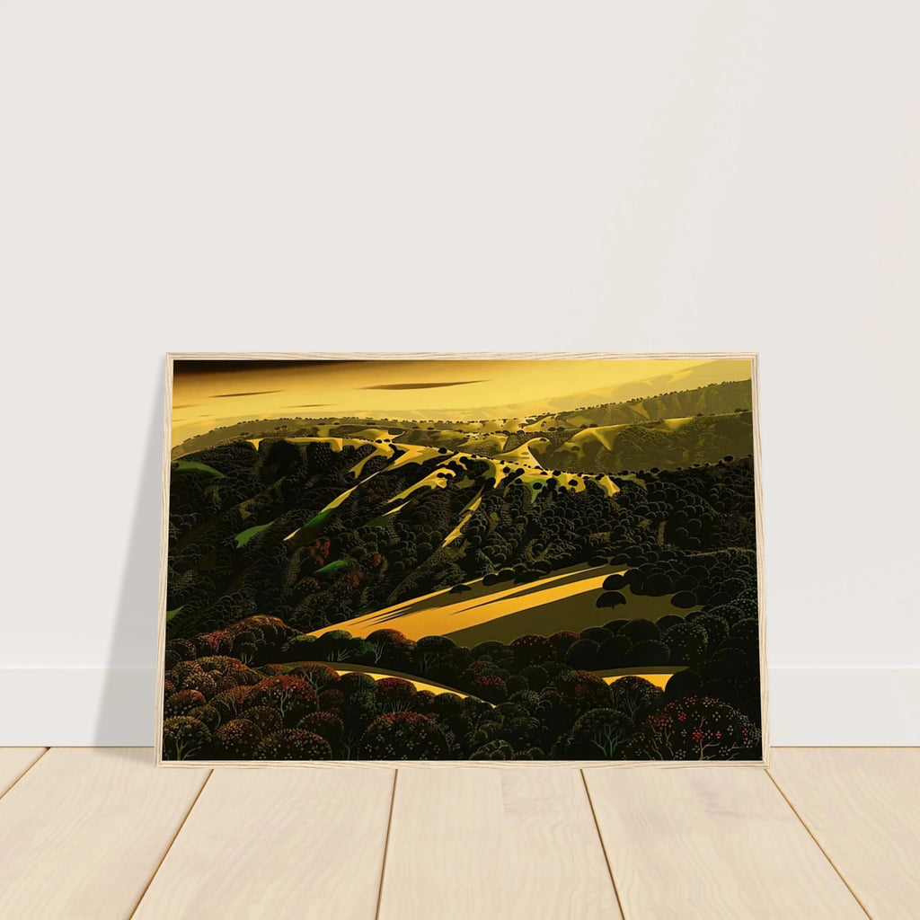Santa Cruz Mountains Framed Poster | Eyvind Earle Framed Prints Wall Art | Eyvind Earle Prints