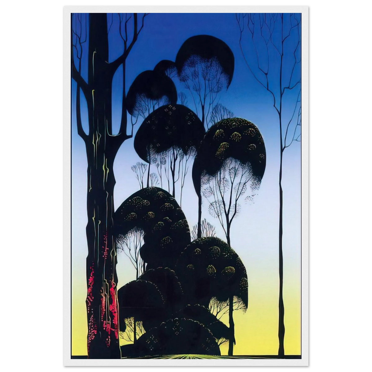 Sunrise Framed Poster | Eyvind Earle Framed Prints Wall Art | Eyvind Earle Prints