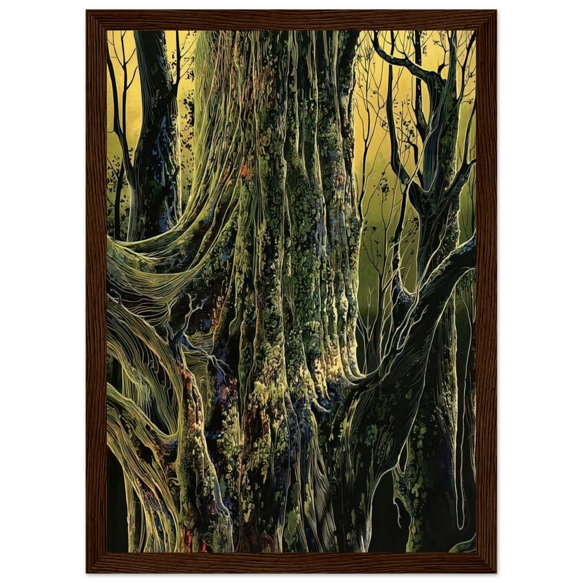 Ancient Tree Framed Poster | Eyvind Earle Framed Prints Wall Art | Eyvind Earle Prints