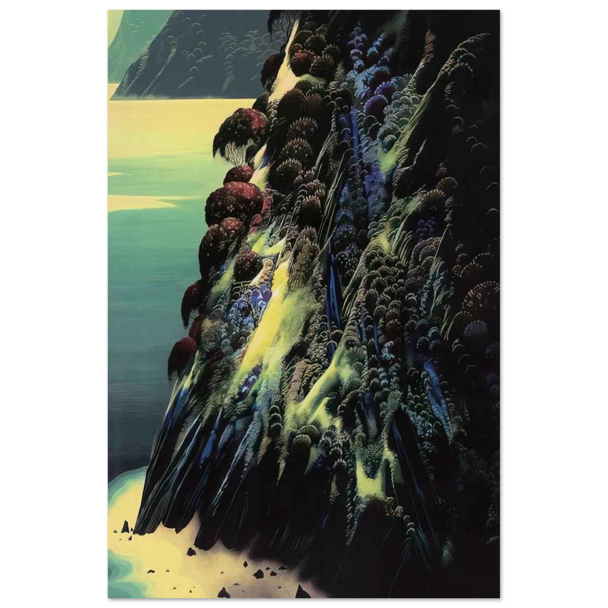Big Sur Poem Poster | Eyvind Earle Poster | Eyvind Earle Prints