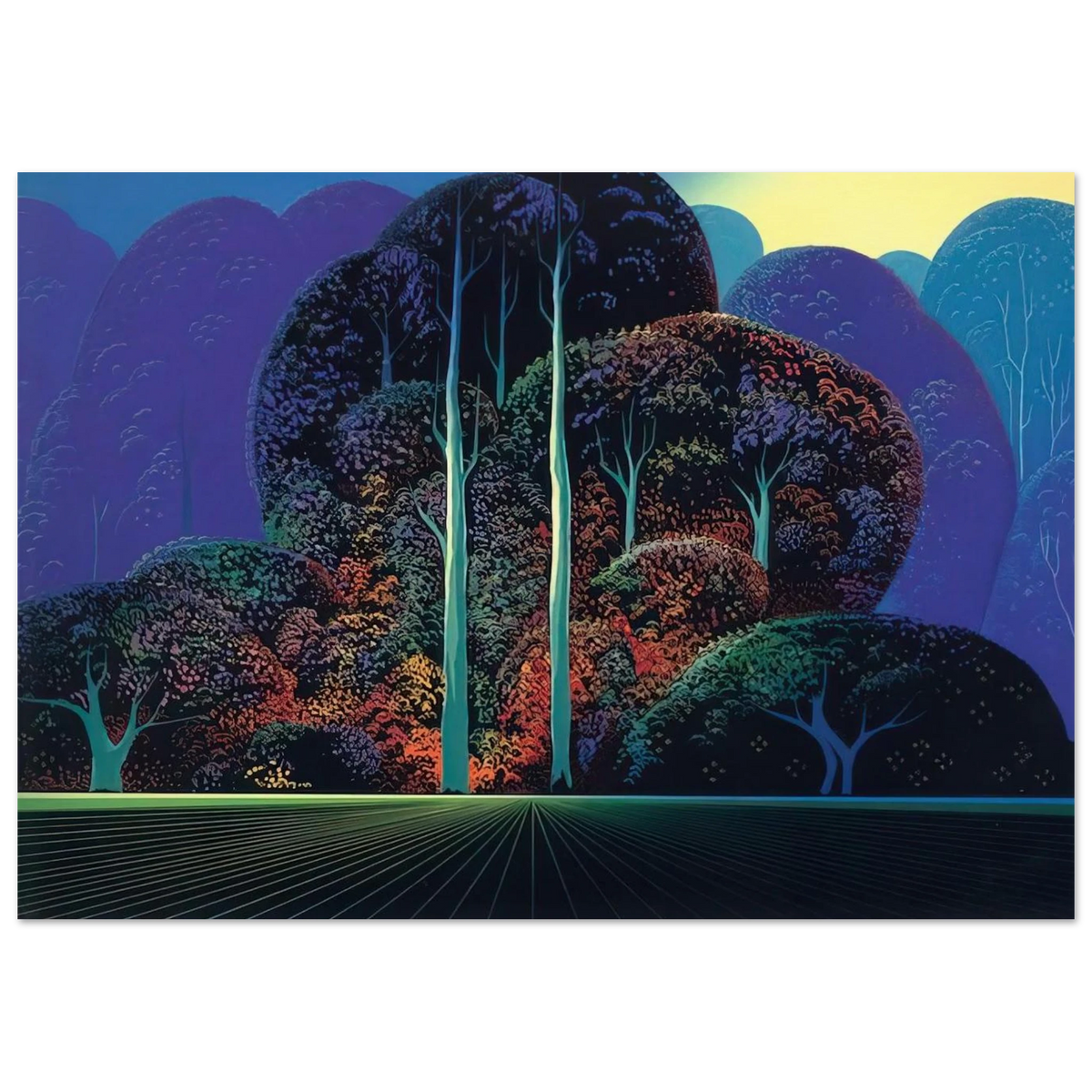 Softening Shades of Twilight Poster | Eyvind Earle Poster | Eyvind Earle Prints