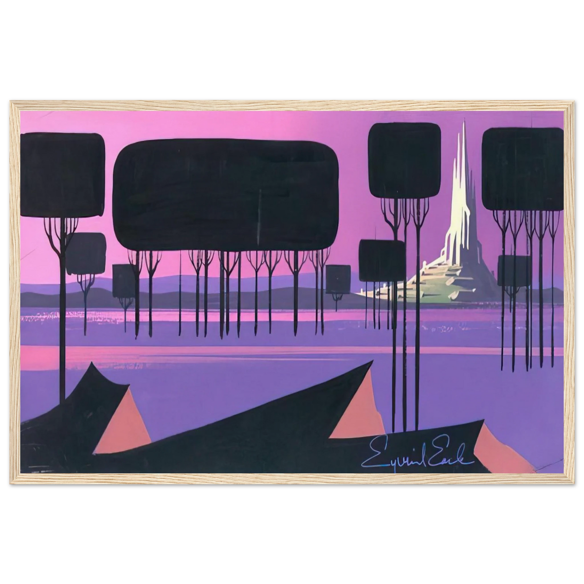 Sleeping Beauty Framed Poster | Eyvind Earle Framed Prints Wall Art | Eyvind Earle Prints