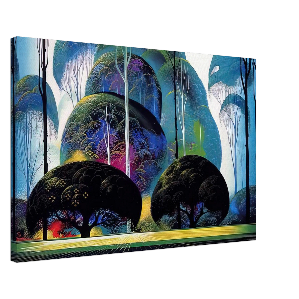 Green Forest Canvas | Eyvind Earle Canvas | Eyvind Earle Prints