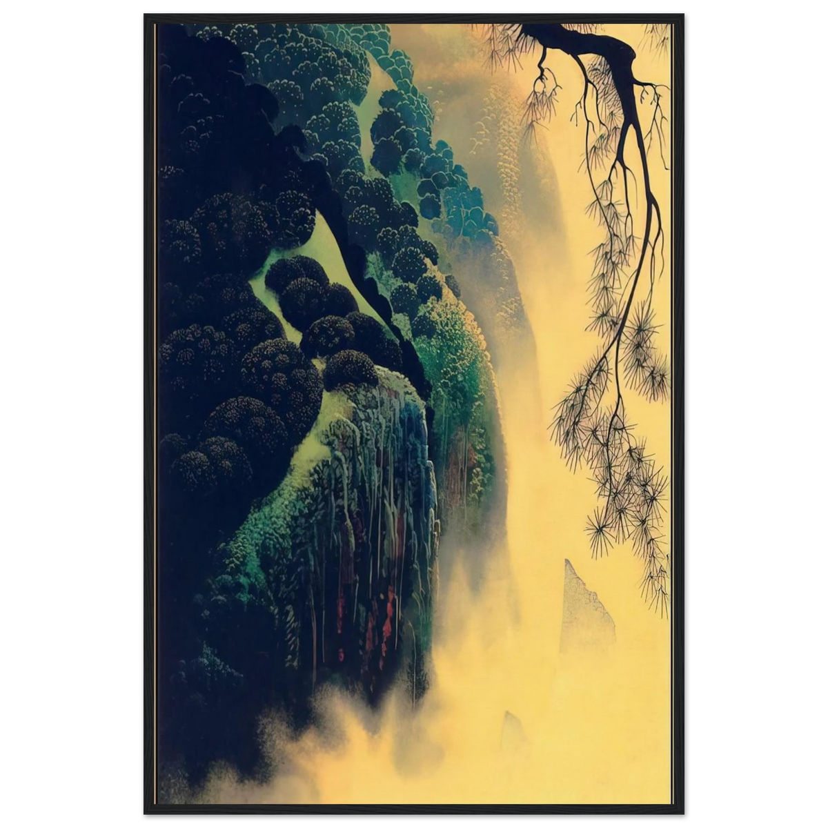 Jeweled Coast Framed Poster | Eyvind Earle Framed Prints Wall Art | Eyvind Earle Prints