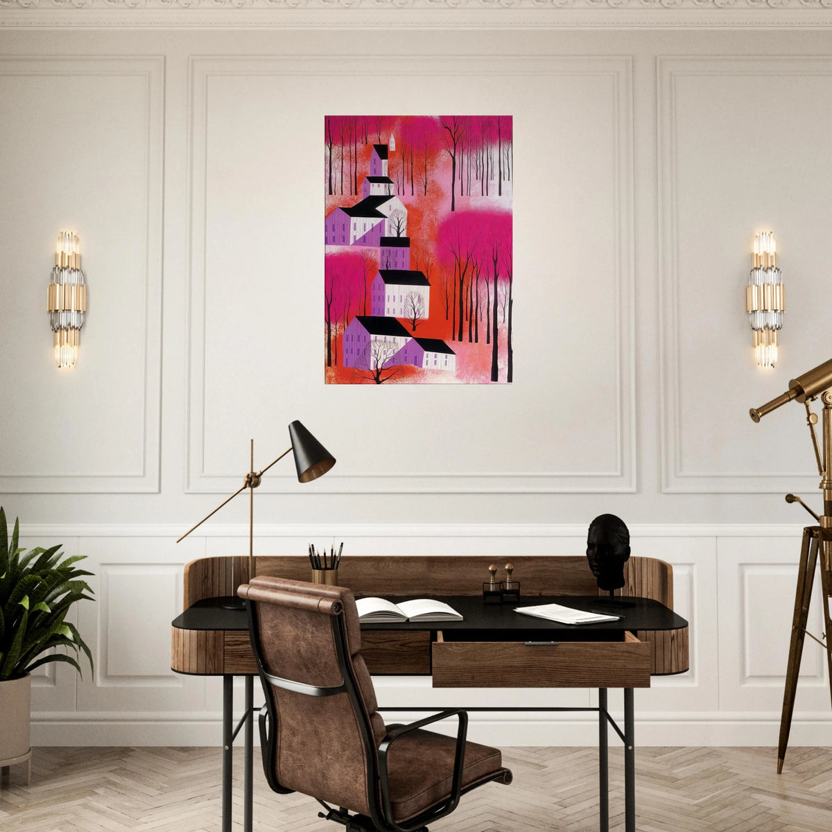 Autumn Sunset Canvas | Eyvind Earle Canvas | Eyvind Earle Prints