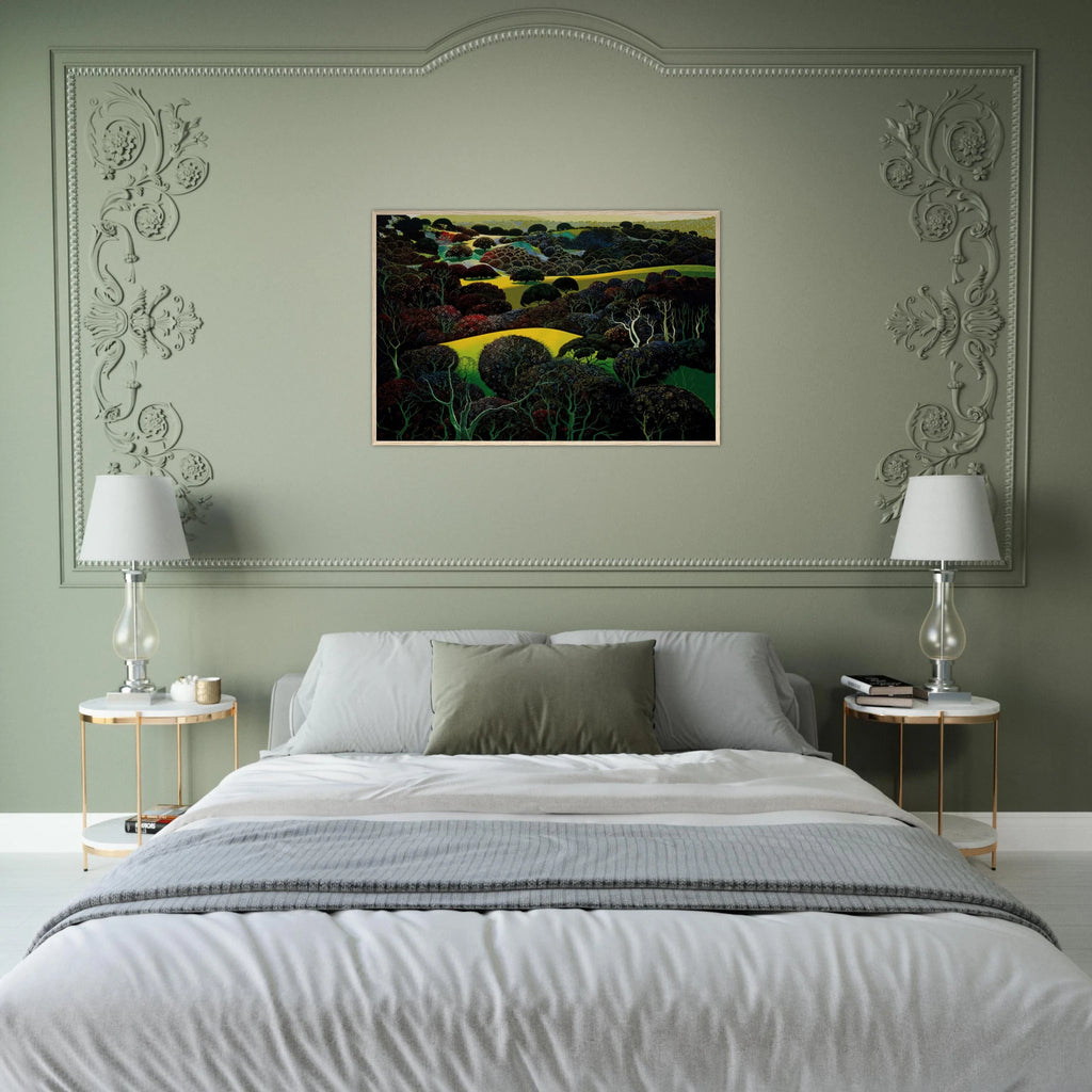 Santa Ynez Memories Framed Poster | Eyvind Earle Framed Prints Wall Art | Eyvind Earle Prints