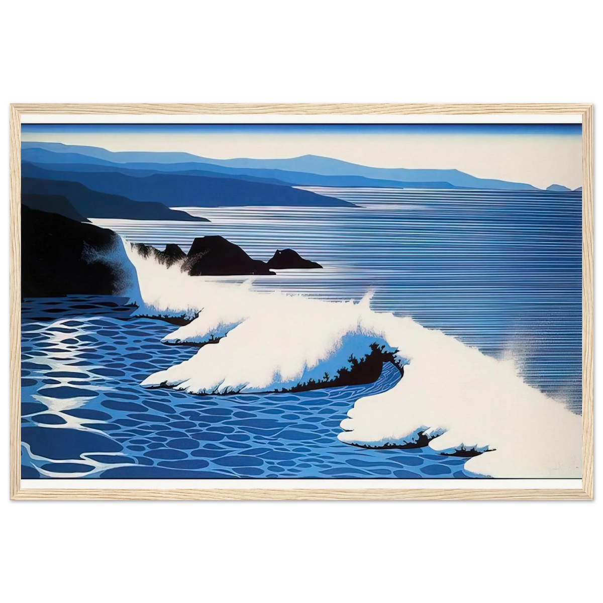 The Wave Framed Poster | Eyvind Earle Framed Prints Wall Art | Eyvind Earle Prints
