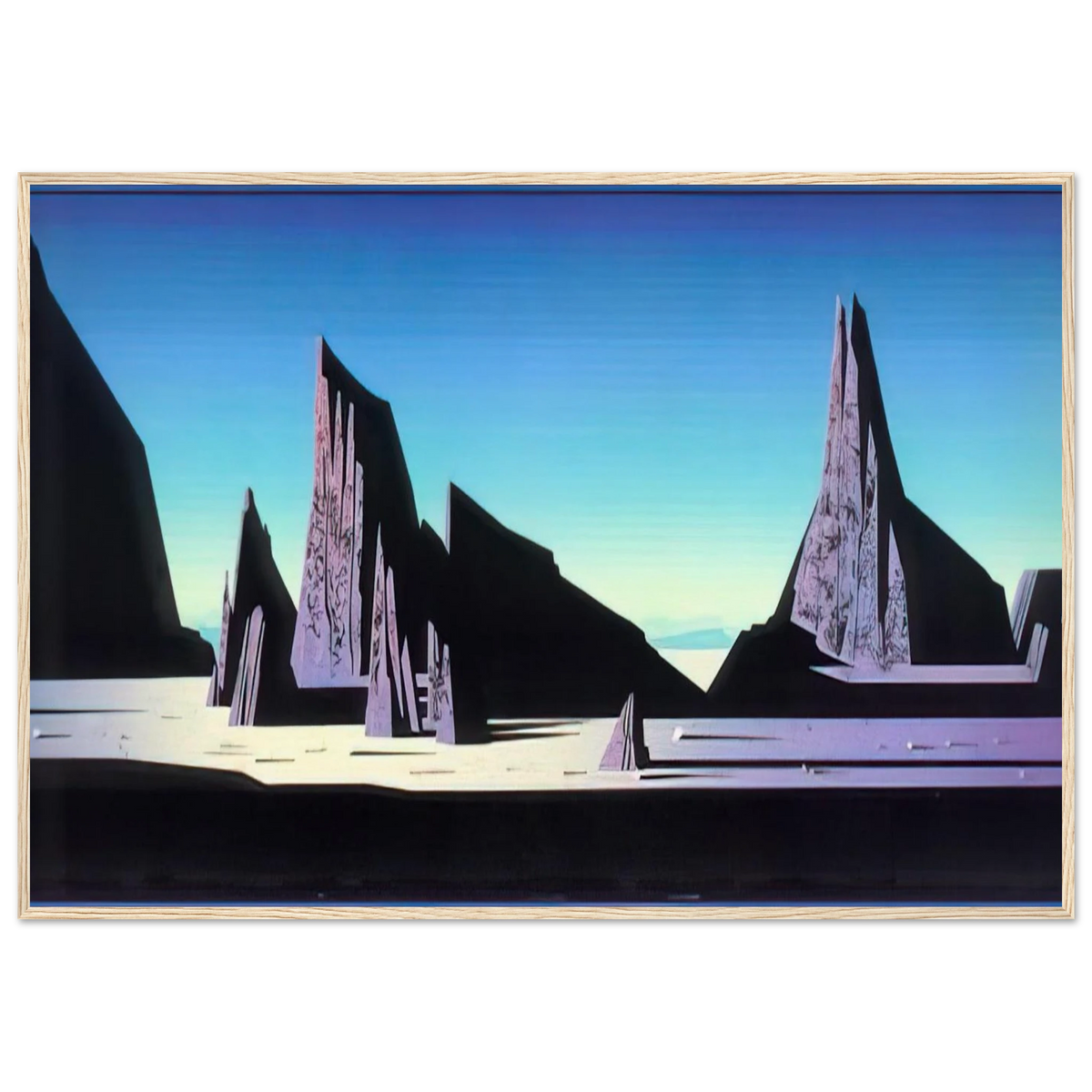 Desert Rocks Framed Poster | Eyvind Earle Framed Prints Wall Art | Eyvind Earle Prints