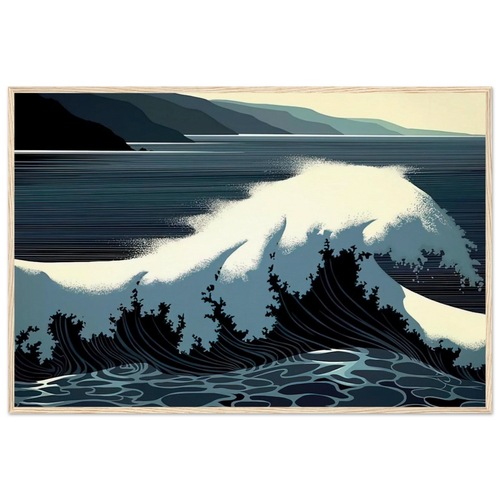 A Sounding of Surf Framed Poster | Eyvind Earle Framed Prints Wall Art | Eyvind Earle Prints