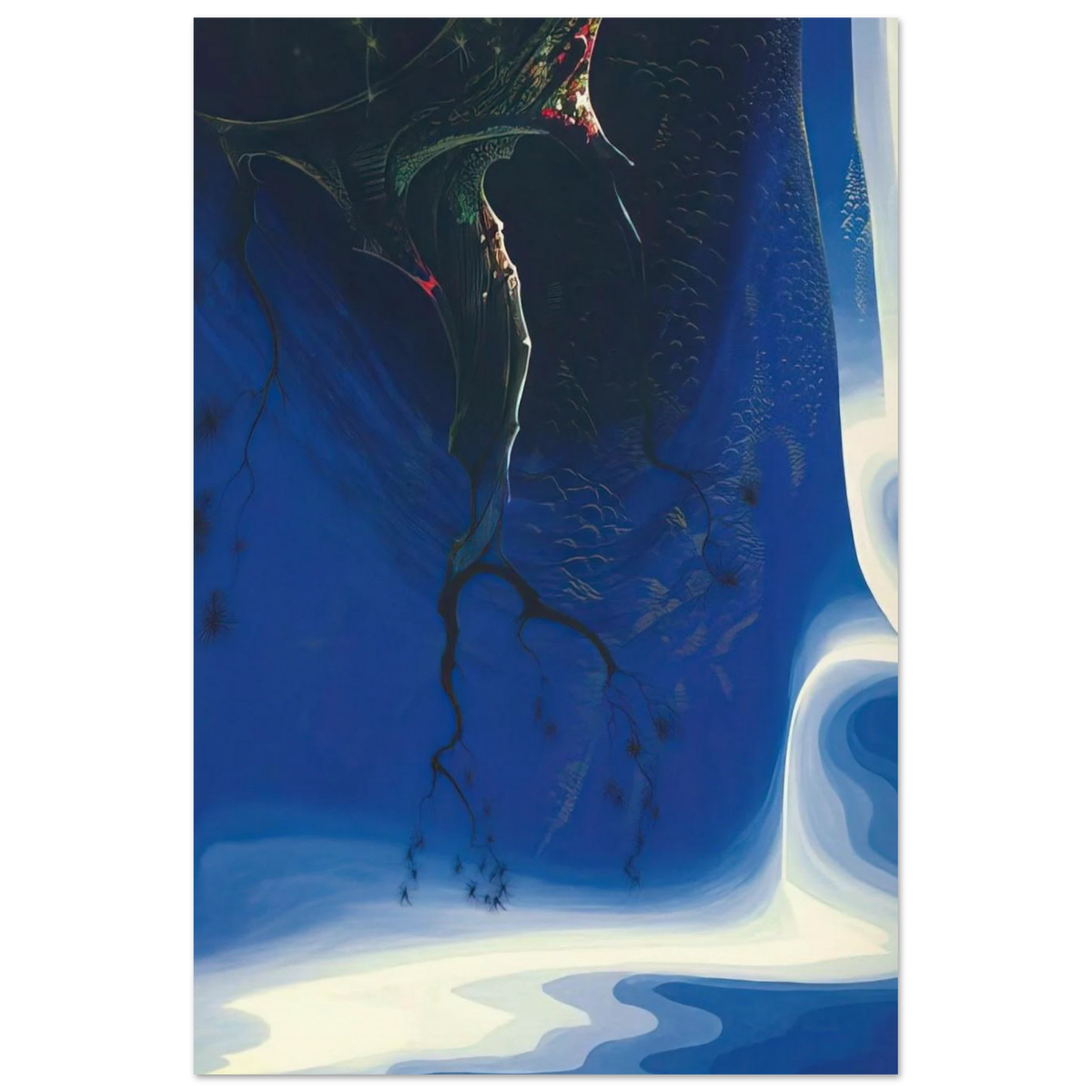 Blue Purple Mist Poster | Eyvind Earle Poster | Eyvind Earle Prints