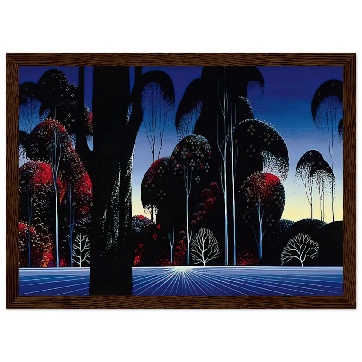 Dark Silence Framed Poster | Eyvind Earle Framed Prints Wall Art | Eyvind Earle Prints