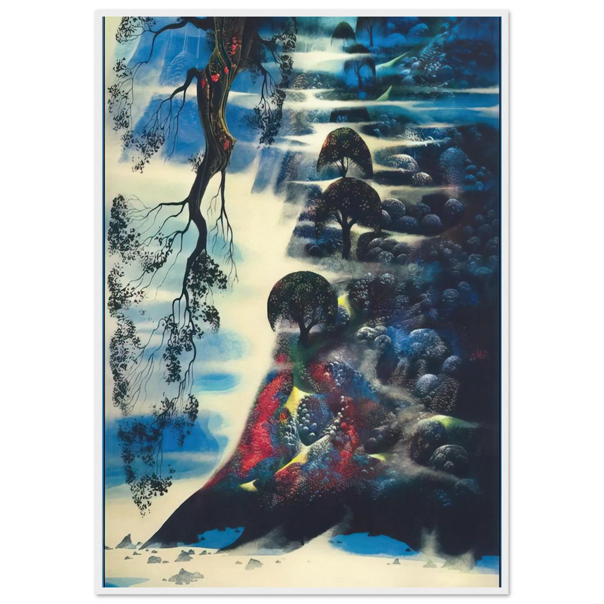 Summer Morning Mist Framed Poster | Eyvind Earle Framed Prints Wall Art | Eyvind Earle Prints