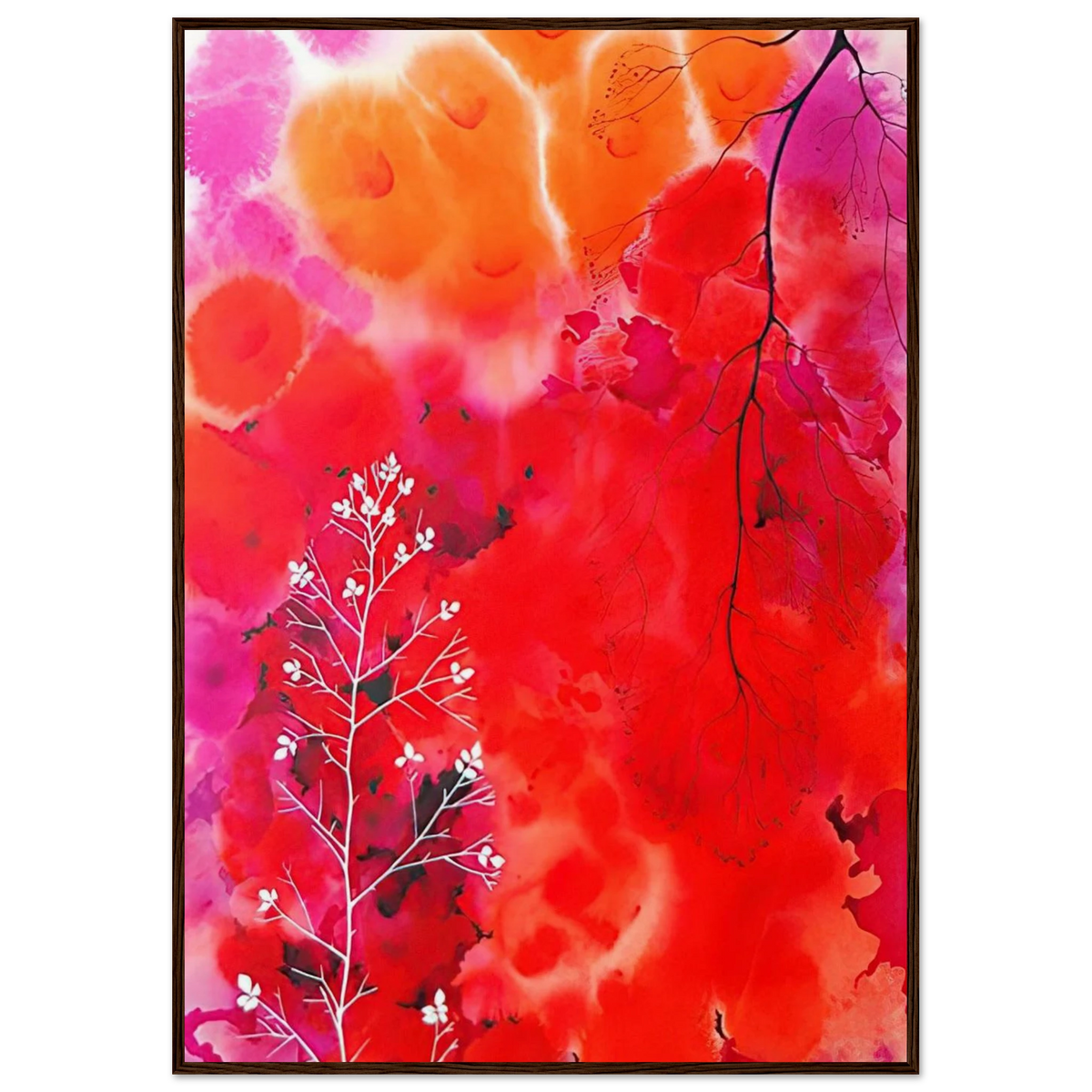 Flower Fantasy Framed Poster | Eyvind Earle Framed Prints Wall Art | Eyvind Earle Prints