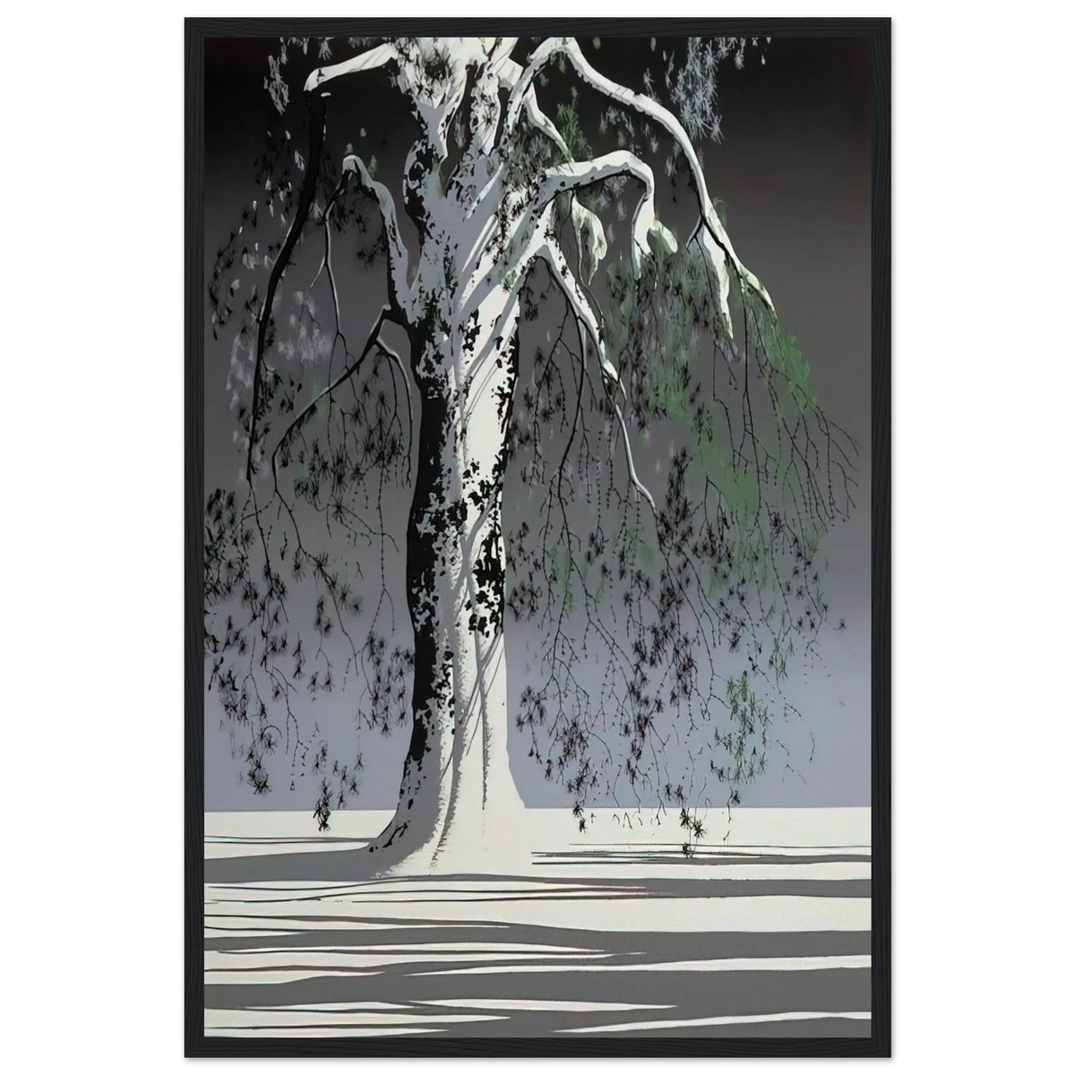 Fir Tree In Snow Framed Poster | Eyvind Earle Framed Prints Wall Art | Eyvind Earle Prints