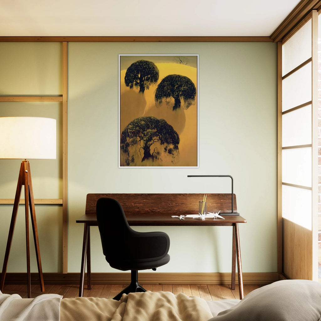 Three Oaks Framed Poster | Eyvind Earle Framed Prints Wall Art | Eyvind Earle Prints