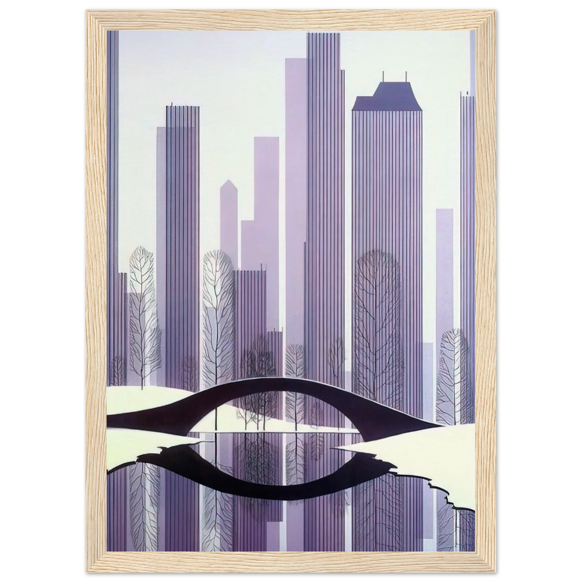 Central Park Framed Poster | Eyvind Earle Framed Prints Wall Art | Eyvind Earle Prints