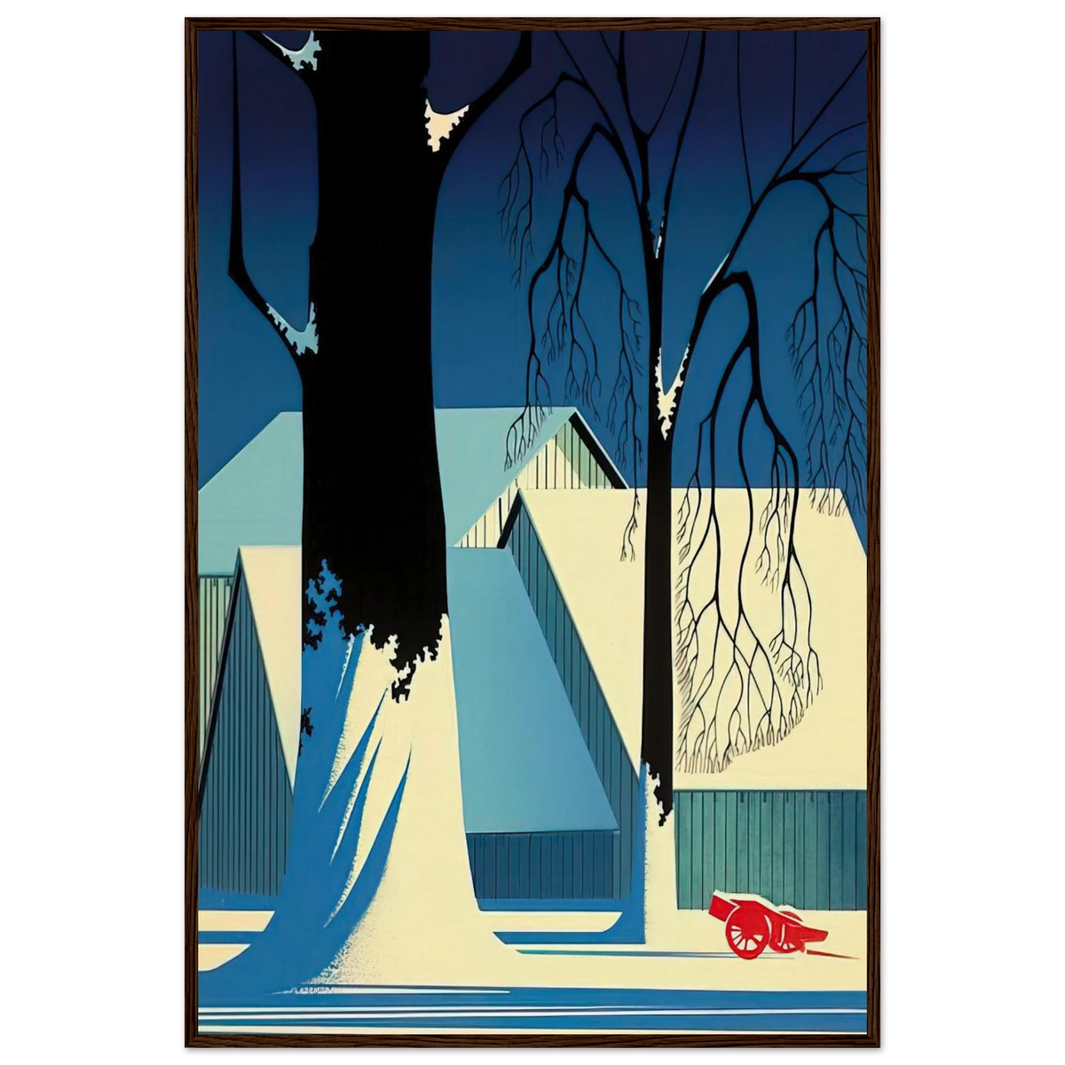 Turquoise Framed Poster | Eyvind Earle Framed Prints Wall Art | Eyvind Earle Prints