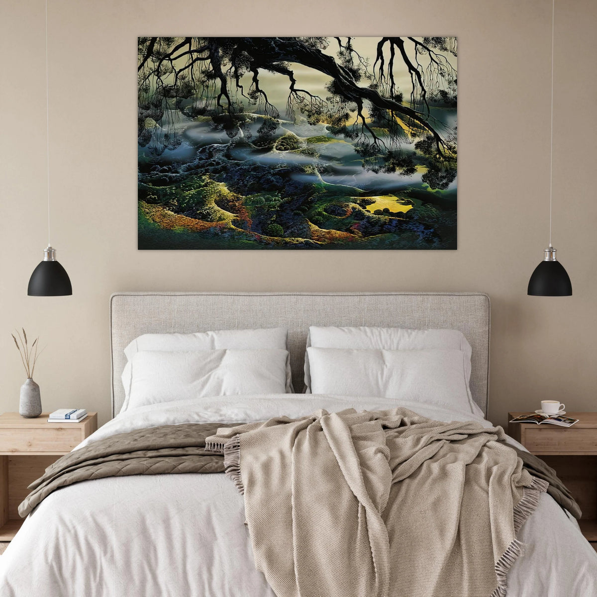 Fog Passes By Poster | Eyvind Earle Poster | Eyvind Earle Prints