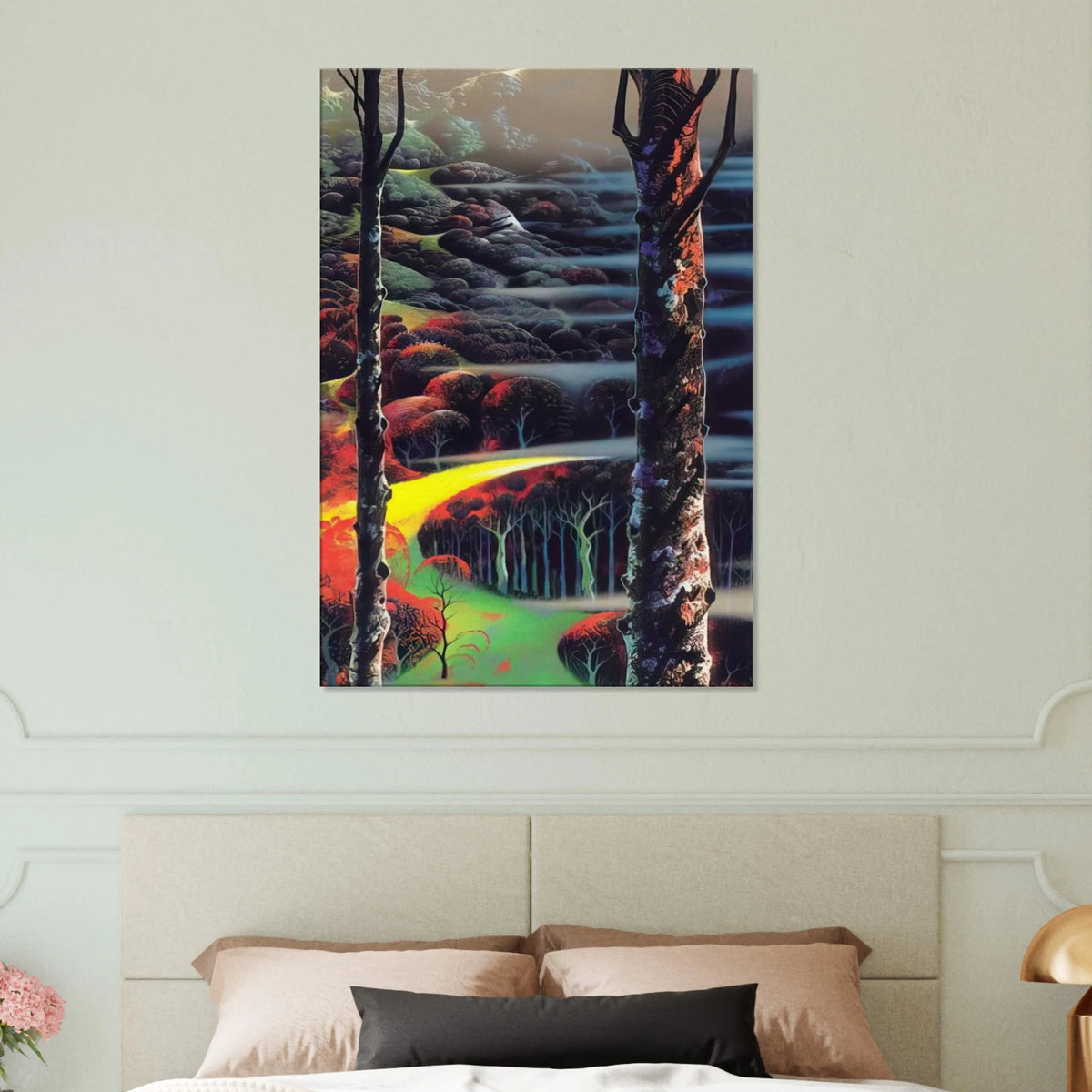 A Touch of Autumn Canvas | Eyvind Earle Canvas | Eyvind Earle Prints
