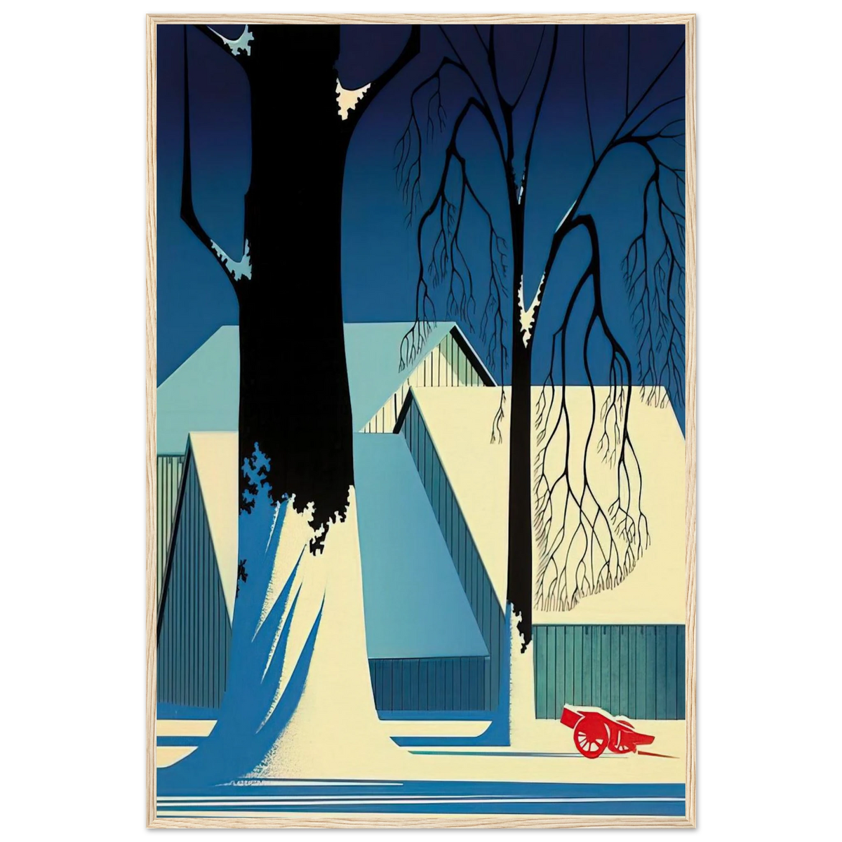 Turquoise Framed Poster | Eyvind Earle Framed Prints Wall Art | Eyvind Earle Prints