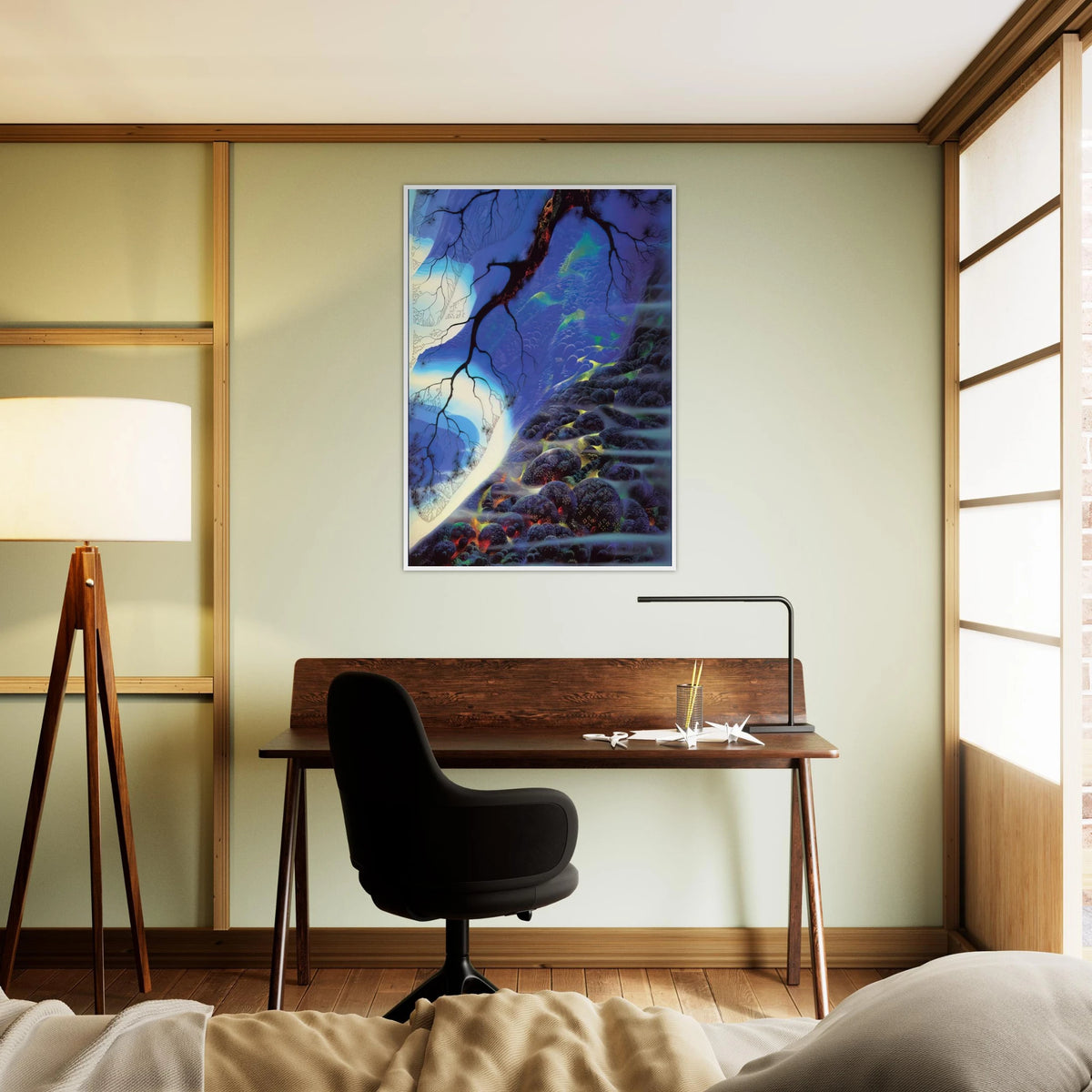 Mystical Big Sur Framed Poster | Eyvind Earle Framed Prints Wall Art | Eyvind Earle Prints