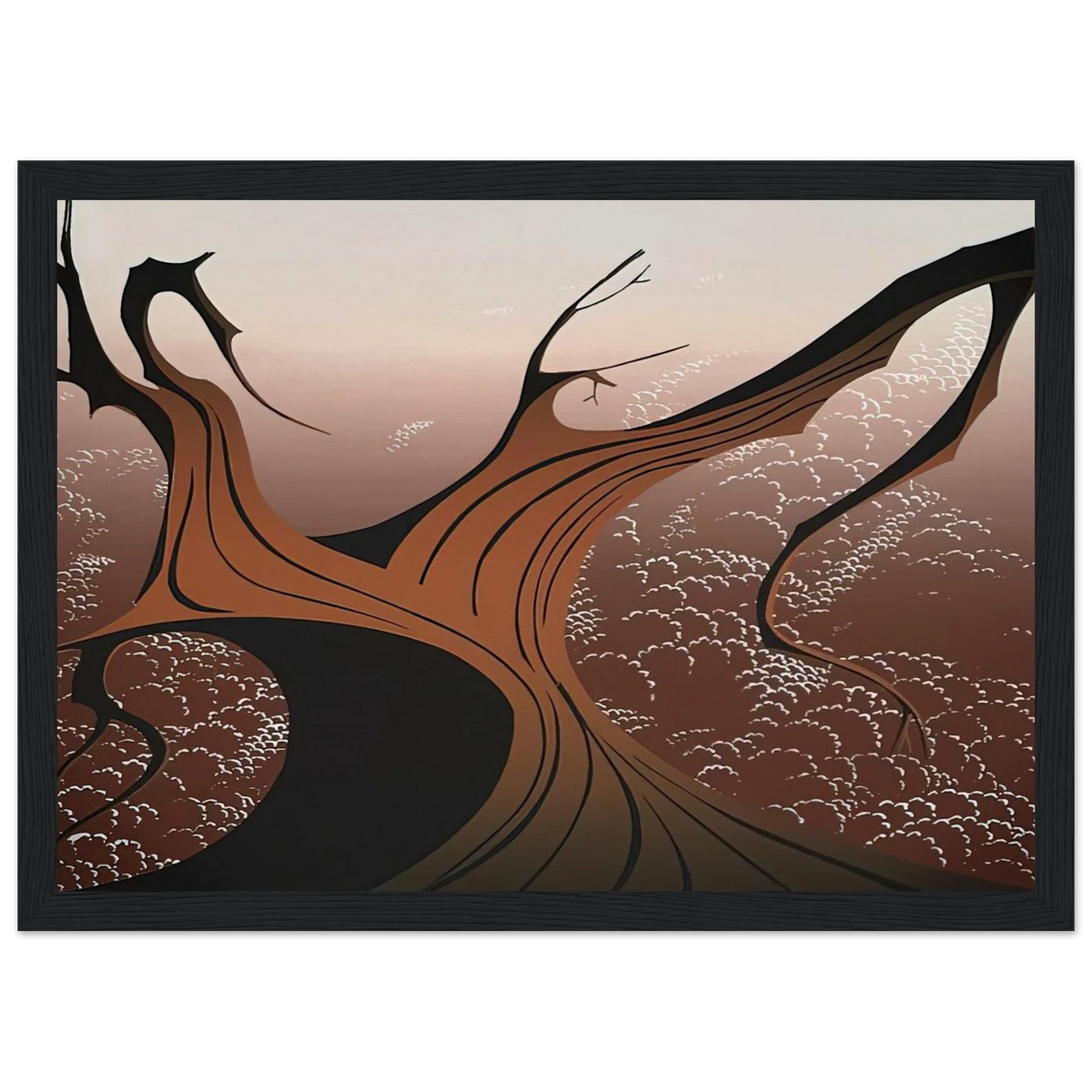 Brown Tree Framed Poster | Eyvind Earle Framed Prints Wall Art | Eyvind Earle Prints