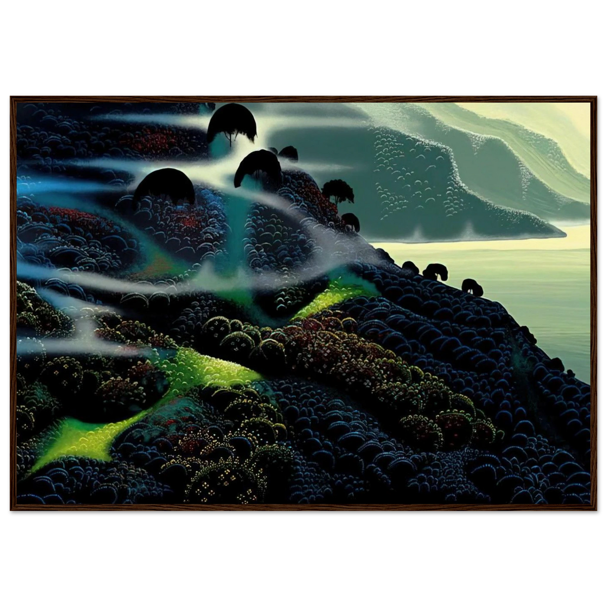 Ocean Paradise Framed Poster | Eyvind Earle Framed Prints Wall Art | Eyvind Earle Prints