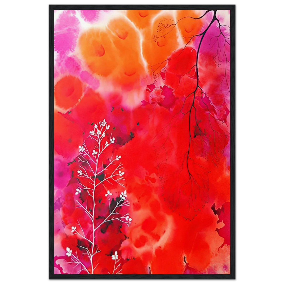 Flower Fantasy Framed Poster | Eyvind Earle Framed Prints Wall Art | Eyvind Earle Prints