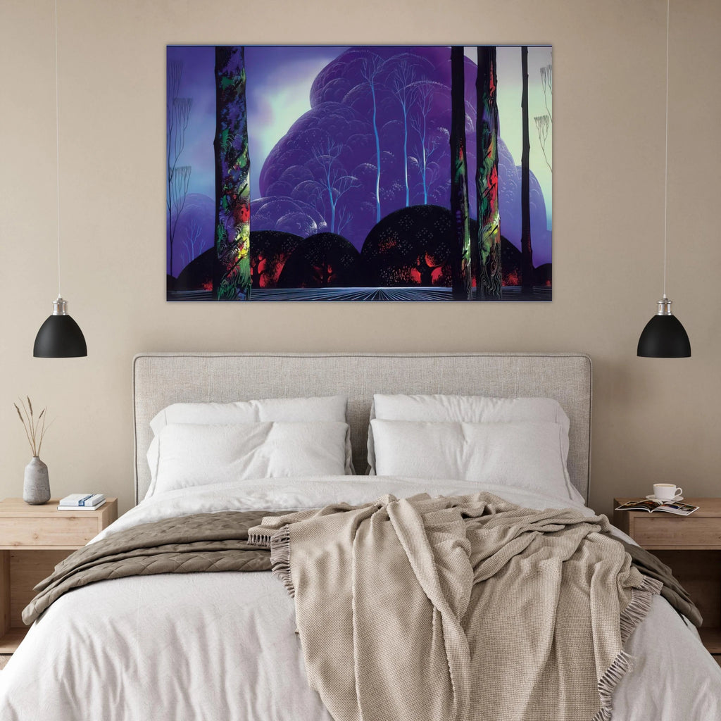 Purple Sunset Poster | Eyvind Earle Poster | Eyvind Earle Prints