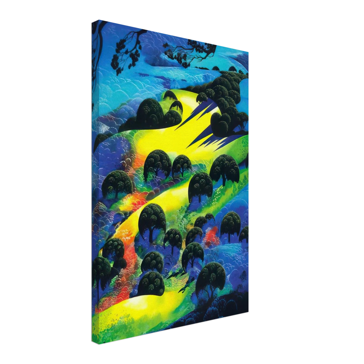 Fading Sunset Flame Canvas | Eyvind Earle Canvas | Eyvind Earle Prints