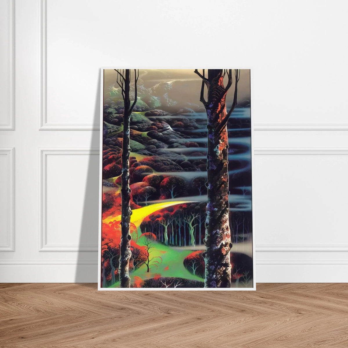 A Touch of Autumn Framed Poster | Eyvind Earle Framed Prints Wall Art | Eyvind Earle Prints