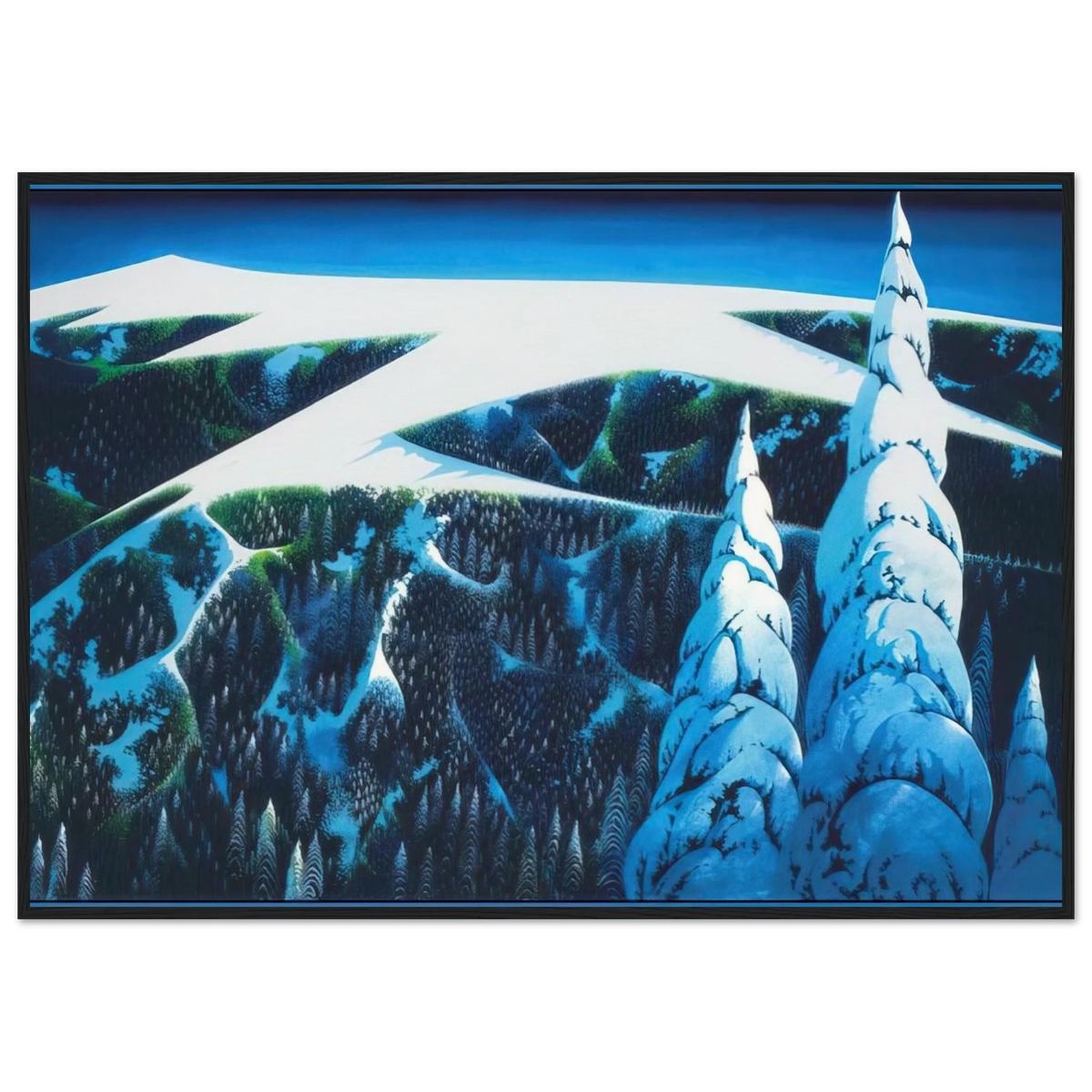 Sangre De Cristo Range Framed Poster | Eyvind Earle Framed Prints Wall Art | Eyvind Earle Prints
