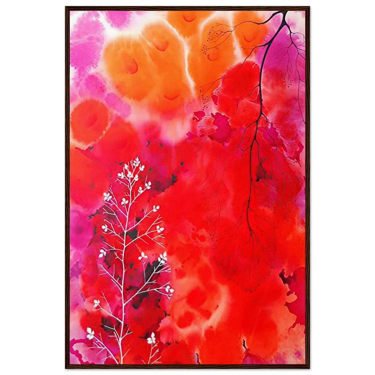 Flower Fantasy Framed Poster | Eyvind Earle Framed Prints Wall Art | Eyvind Earle Prints