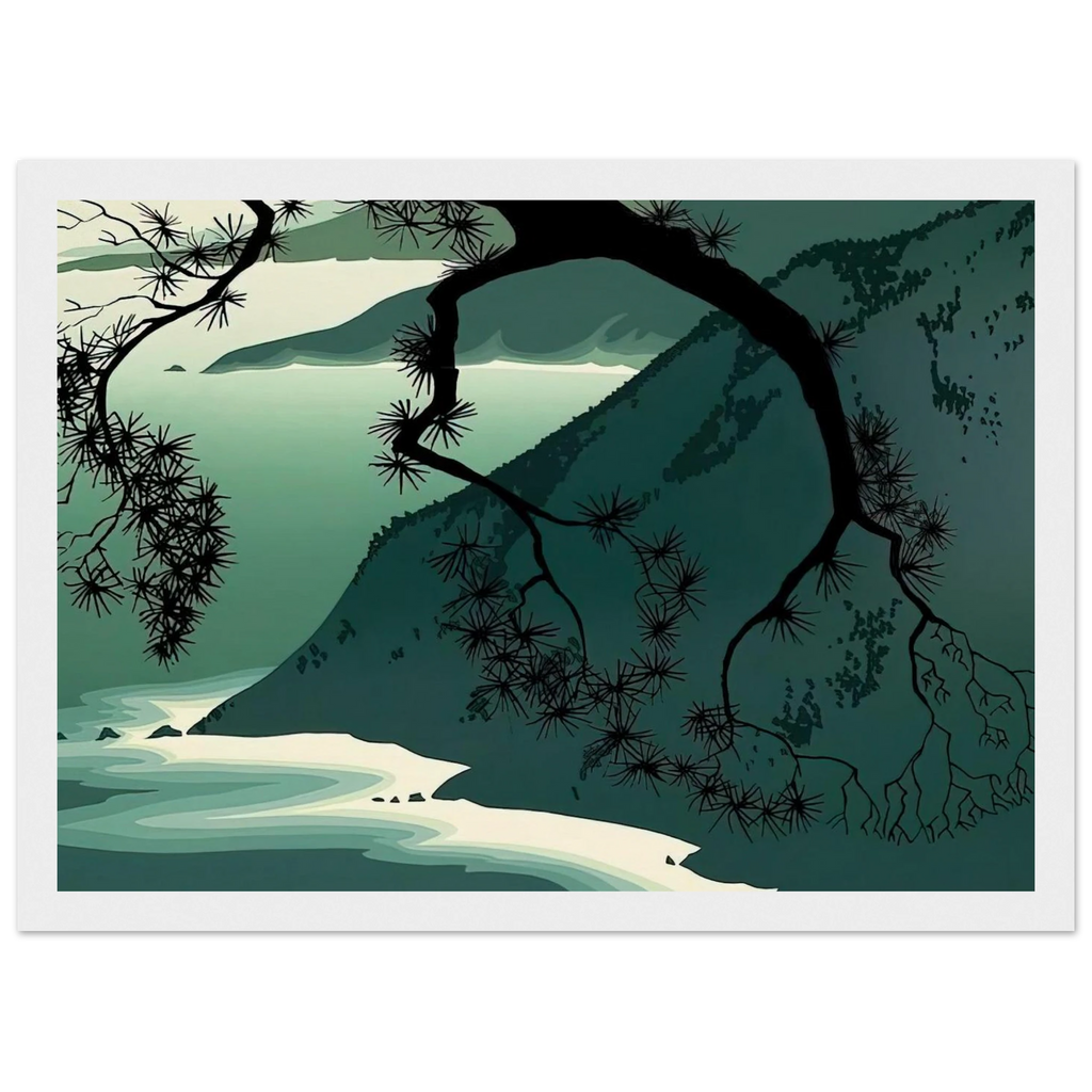 Quiet Evening Framed Poster | Eyvind Earle Framed Prints Wall Art | Eyvind Earle Prints