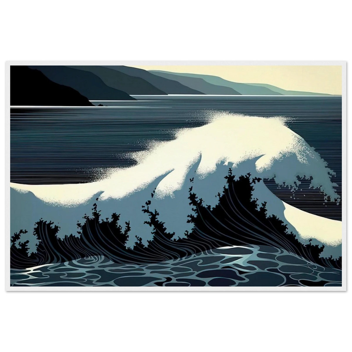 A Sounding of Surf Framed Poster | Eyvind Earle Framed Prints Wall Art | Eyvind Earle Prints