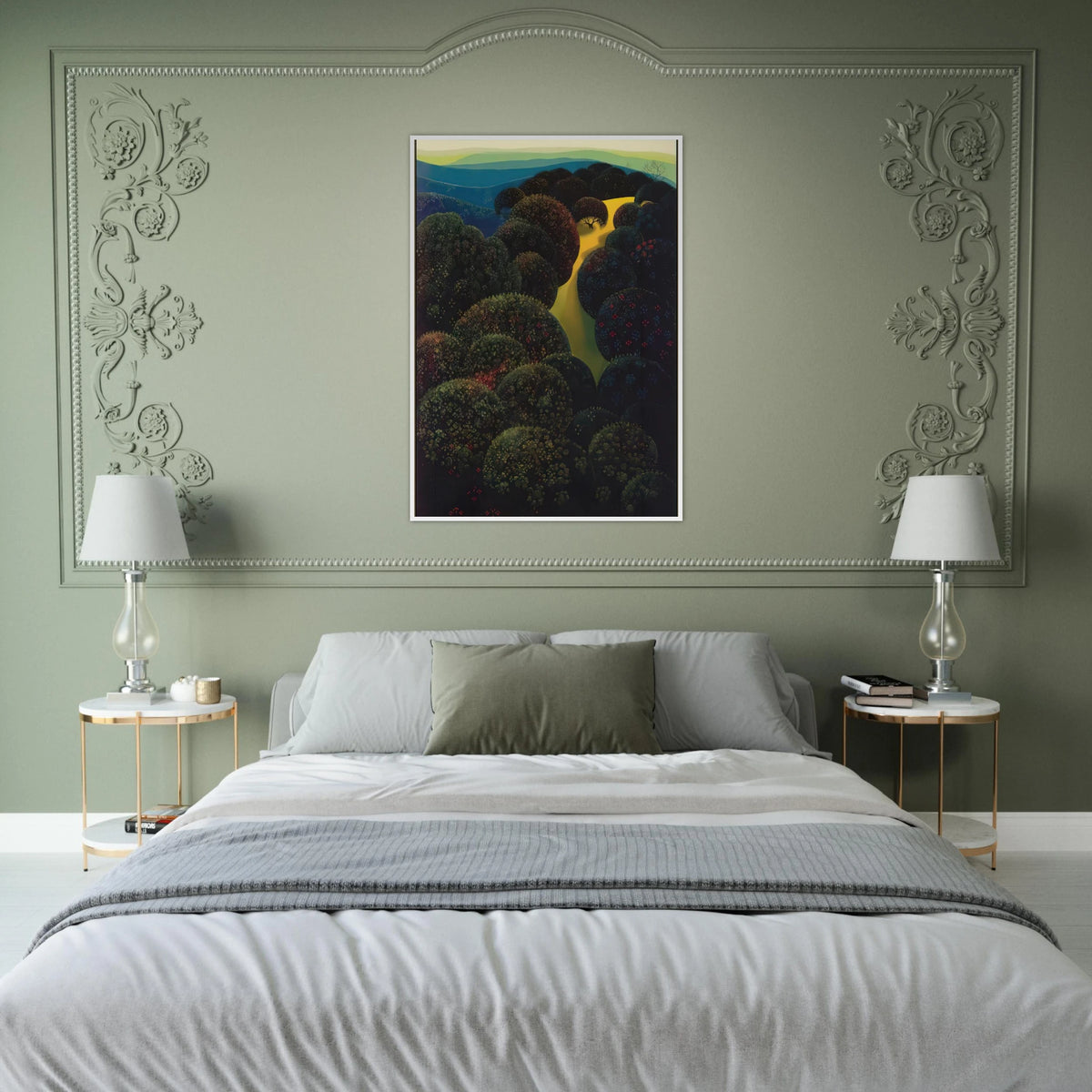 Hidden Pasture Framed Poster | Eyvind Earle Framed Prints Wall Art | Eyvind Earle Prints