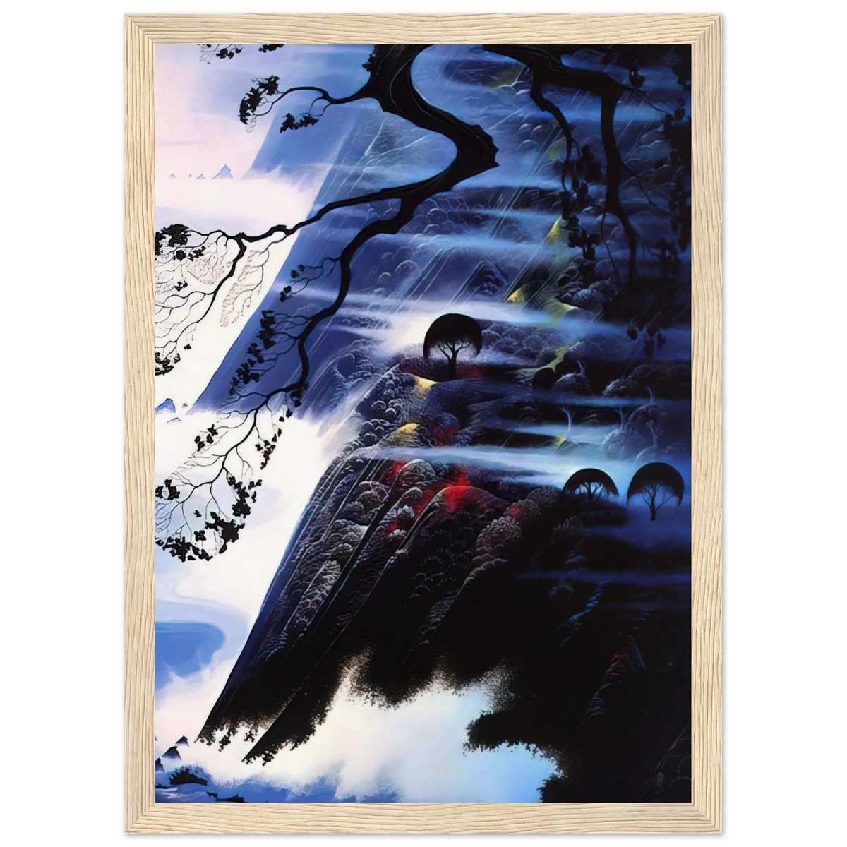 Fog Light Framed Poster | Eyvind Earle Framed Prints Wall Art | Eyvind Earle Prints