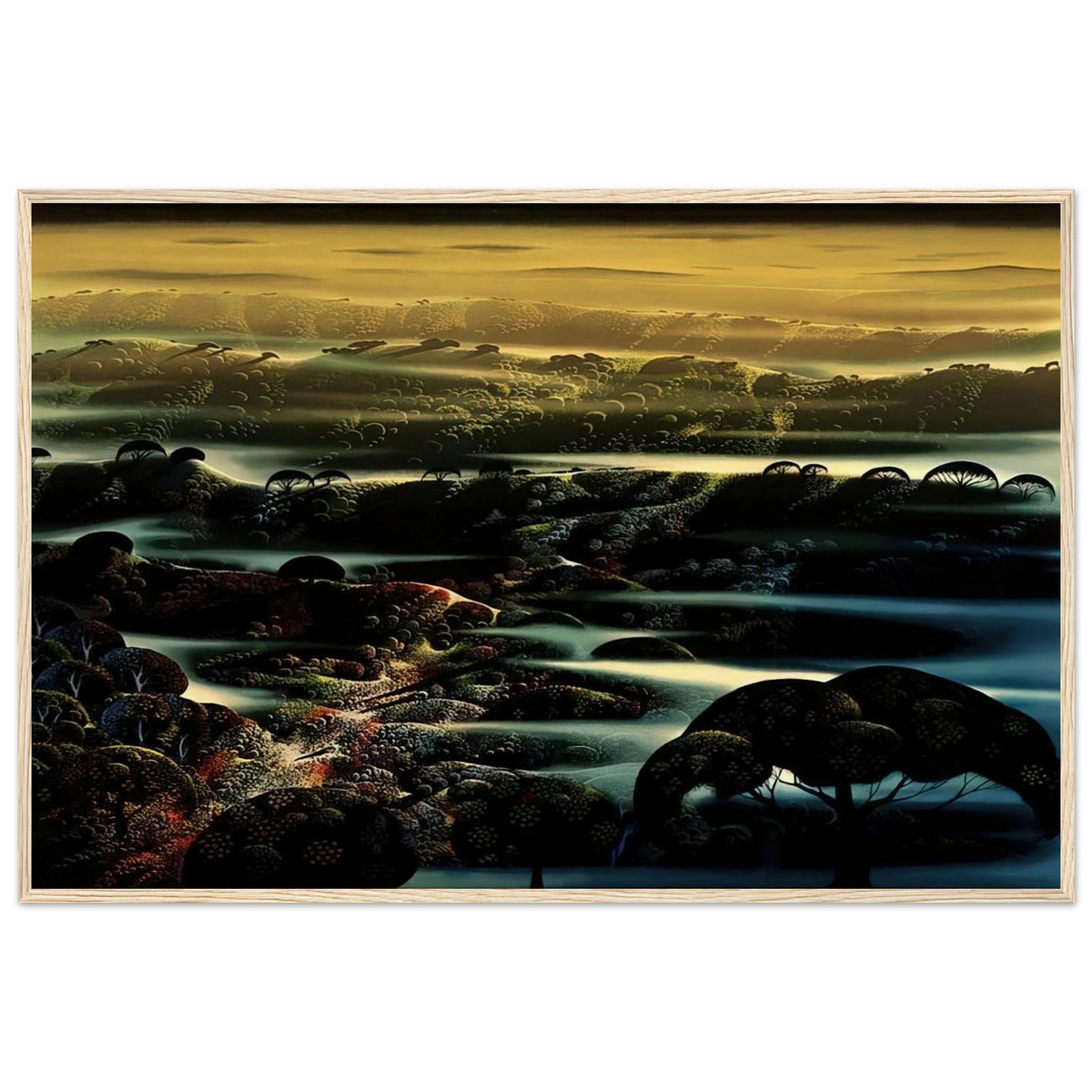 The Valley's Wild Framed Poster | Eyvind Earle Framed Prints Wall Art | Eyvind Earle Prints