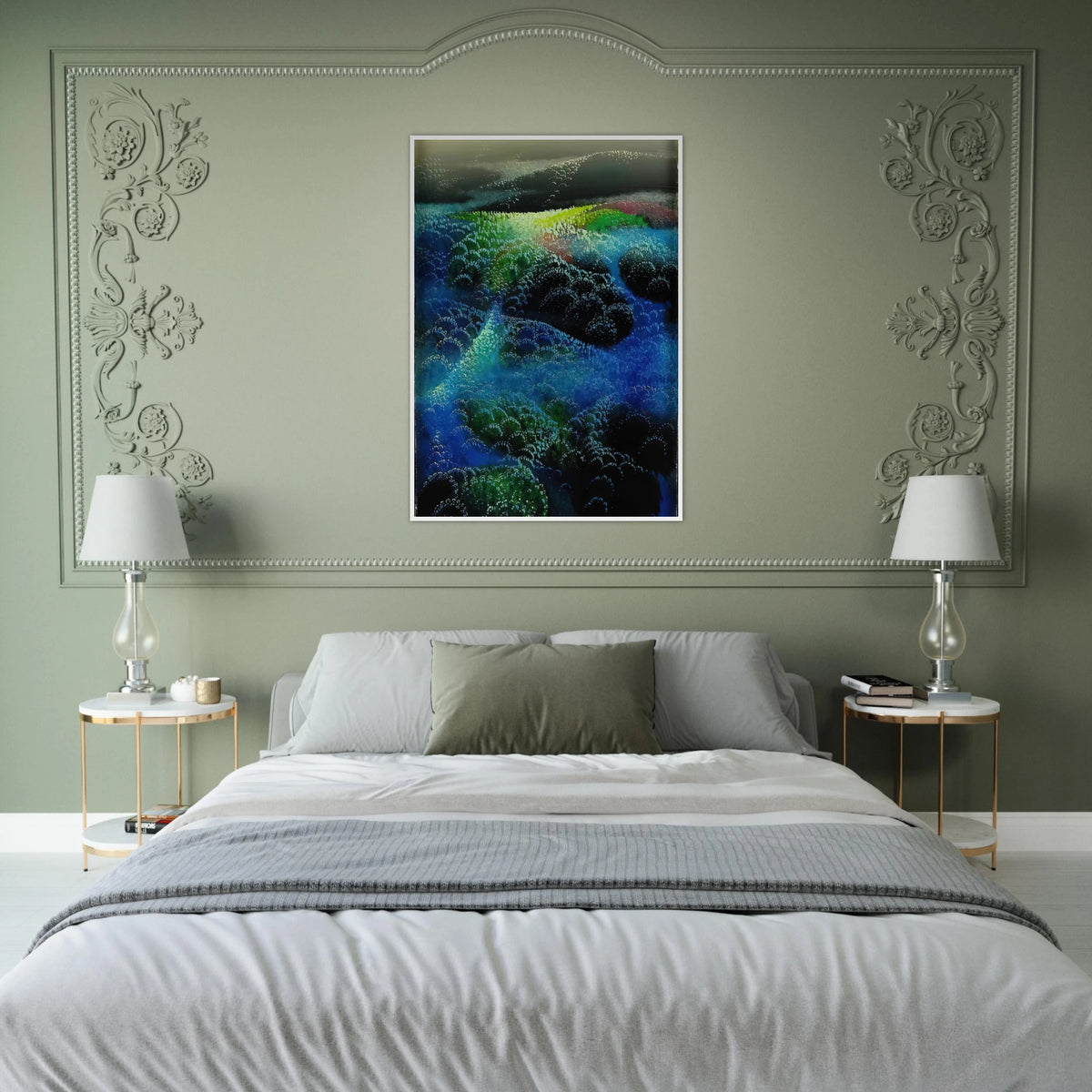 Fields Of Fog Framed Poster | Eyvind Earle Framed Prints Wall Art | Eyvind Earle Prints